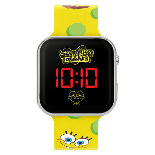 SpongeBob Square Pants Printed Strap LED Watch