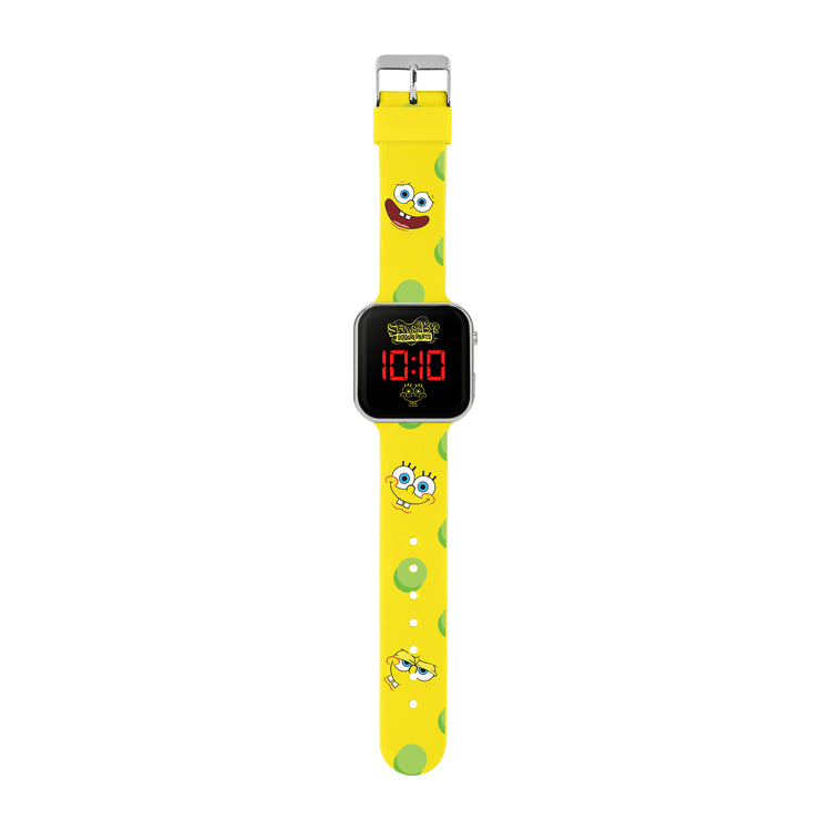 SpongeBob Square Pants Printed Strap LED Watch