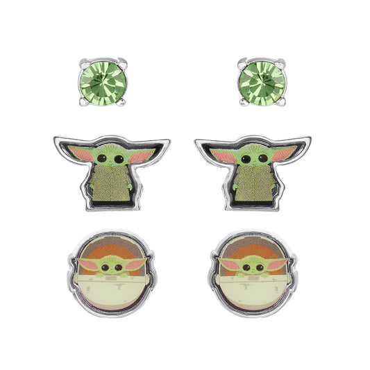 The Mandalorian Grogu Trio Earring Set