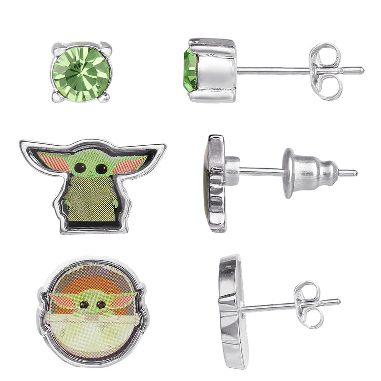 The Mandalorian Grogu Trio Earring Set