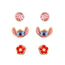 Lilo & Stitch Trio Flower Earring Set