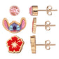 Lilo & Stitch Trio Flower Earring Set