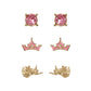 Disney Princess Sleeping Beauty Trio Earring Set