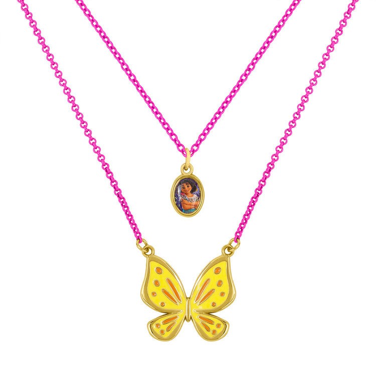 Encanto Mirabel and Butterfly Layered Necklace