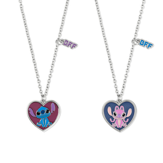 Lilo & Stitch Heart BFF Necklace set