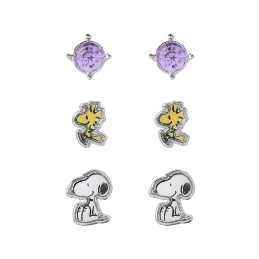 Peanuts Snoopy Trio Earring Set