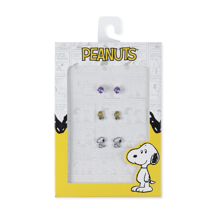 Peanuts Snoopy Trio Earring Set