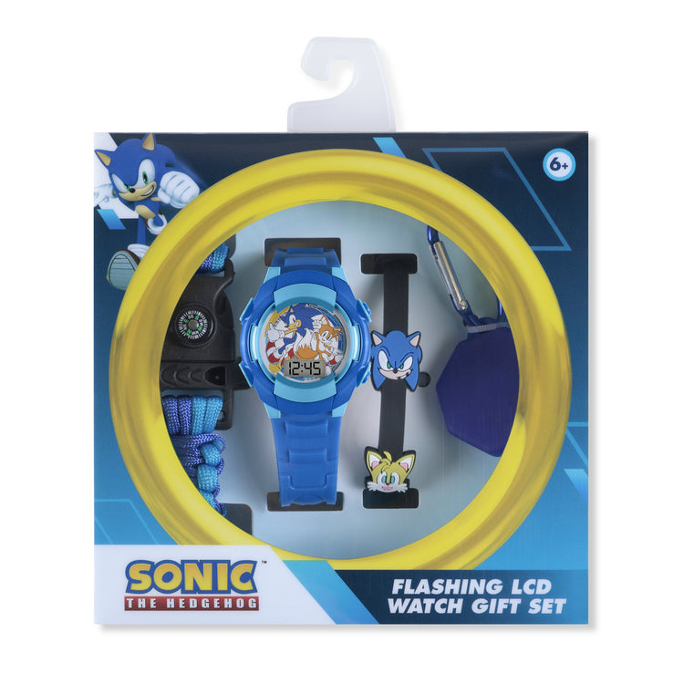 Sega Sonic The Hedgehog Blue Watch and Accessories Set