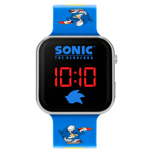 Sonic The Hedgehog Blue Printed Strap LED Watch