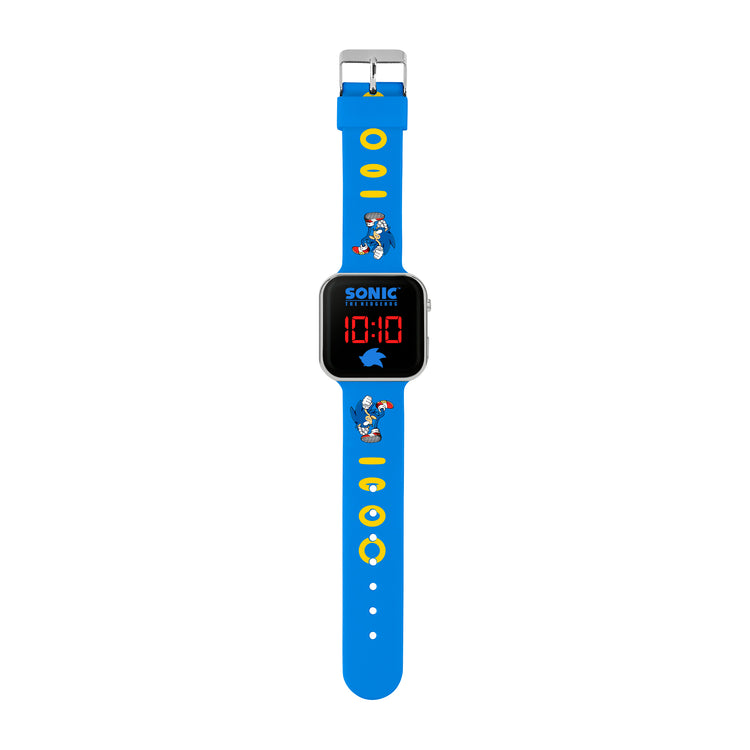 Sonic The Hedgehog Blue Printed Strap LED Watch