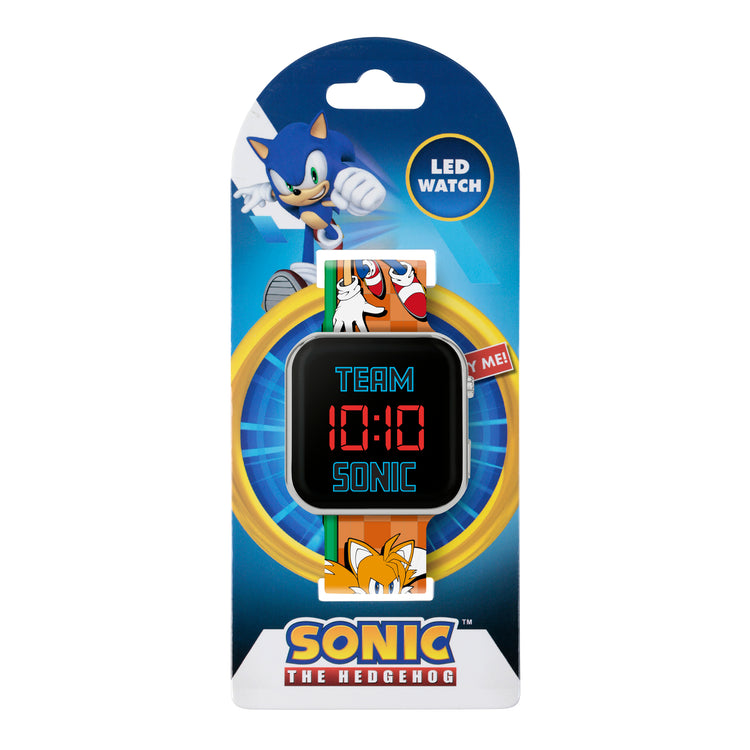 Sonic The Hedgehog Printed Strap LED Watch