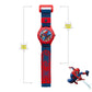 Spider-Man Blue Canvas Time Teacher Watch