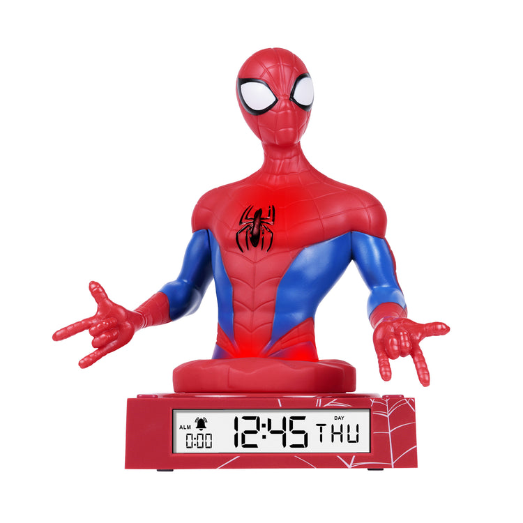 3D Spiderman Digital Nightlight Alarm Clock