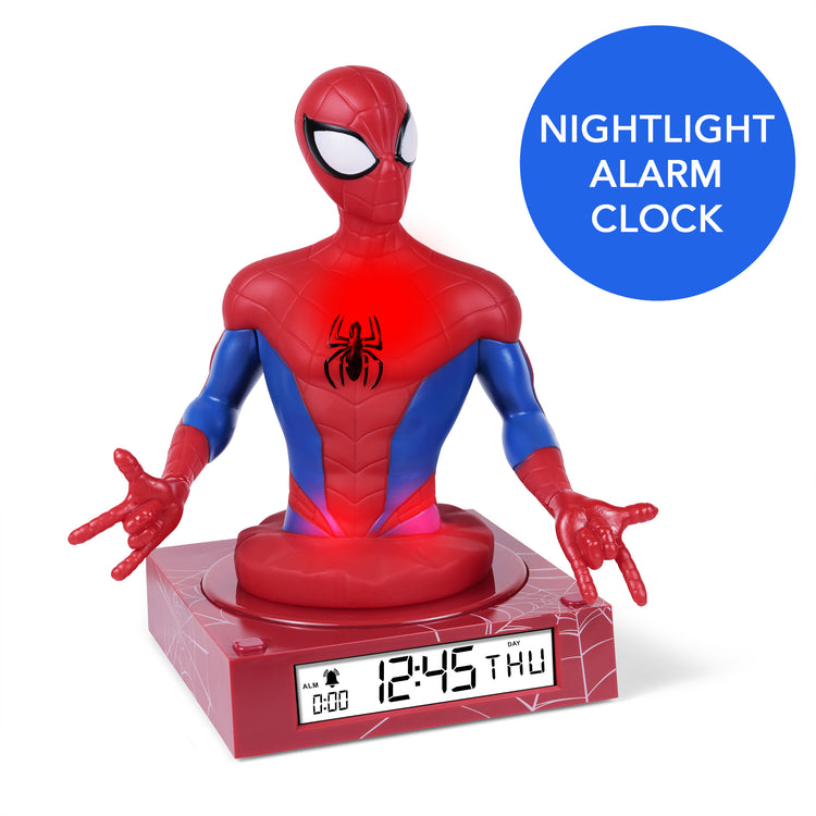 3D Spiderman Digital Nightlight Alarm Clock