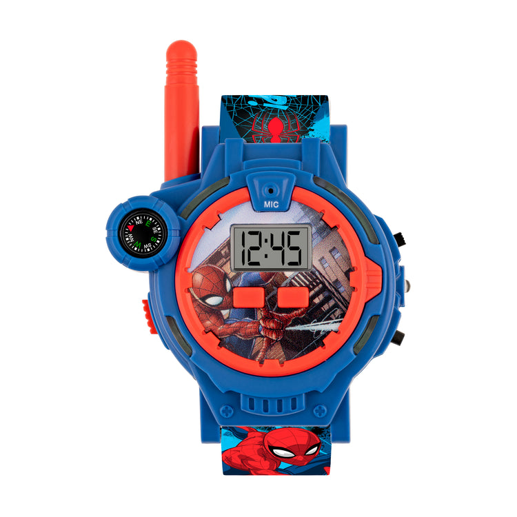 Spiderman Printed Strap Walkie Talkie Watch 2 Piece Set