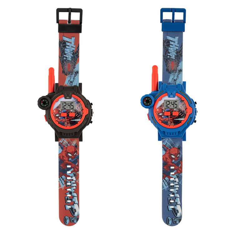 Spiderman Printed Strap Walkie Talkie Watch 2 Piece Set