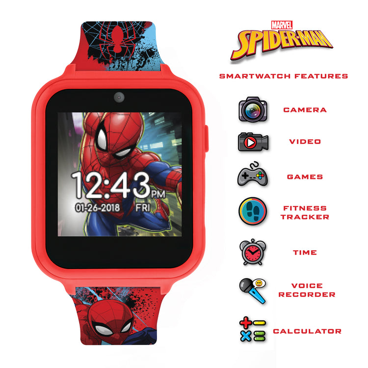 Spiderman Printed Strap Interactive Watch