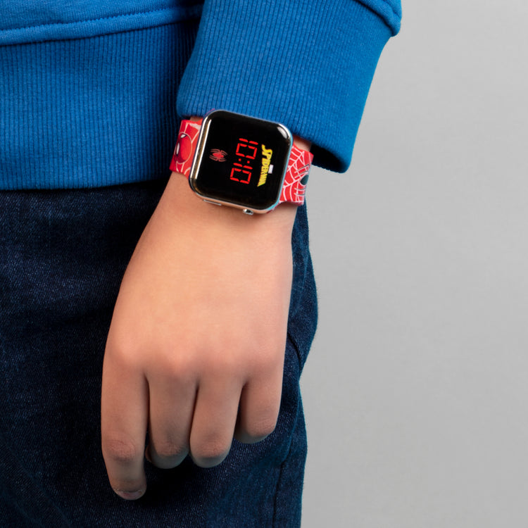 Spider-Man Printed Strap LED Watch