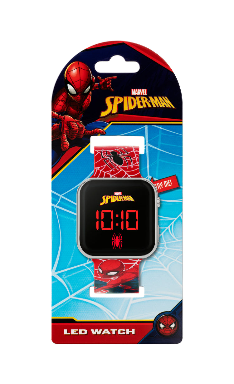 Spider-Man Printed Strap LED Watch