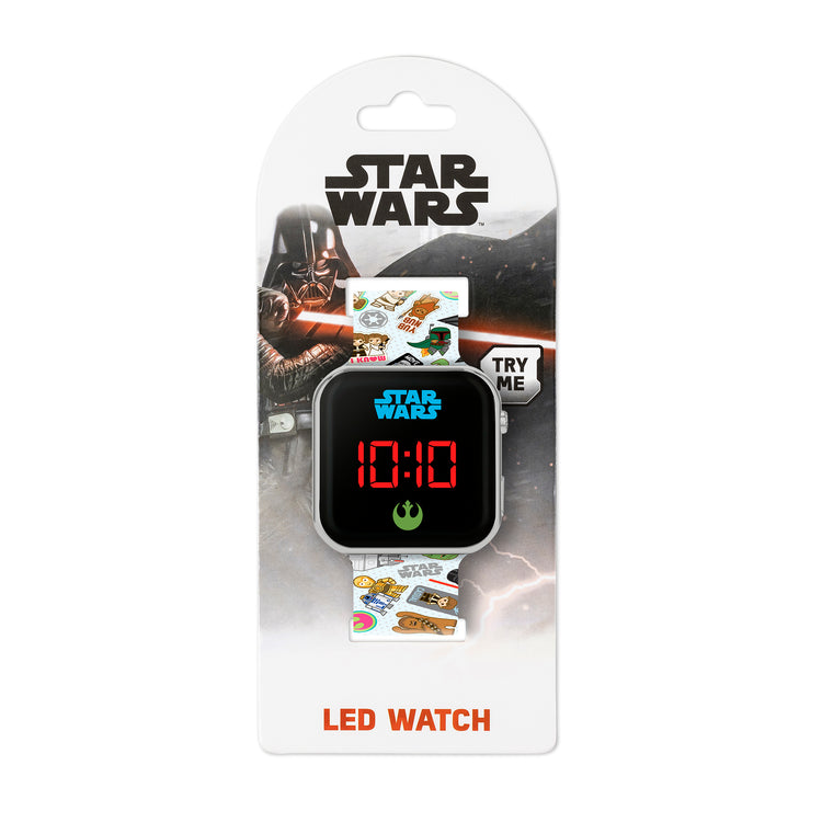 Star Wars Printed Strap LED Watch