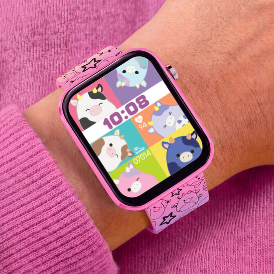 Squishmallows Rainbow Printed Strap Smart Watch