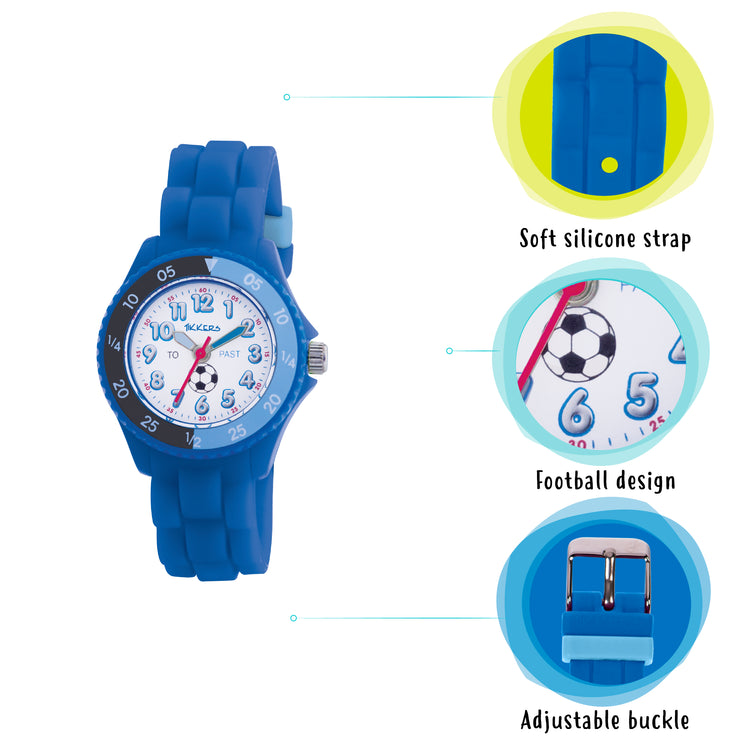 Tikkers Blue Silicone Time Teacher Watch