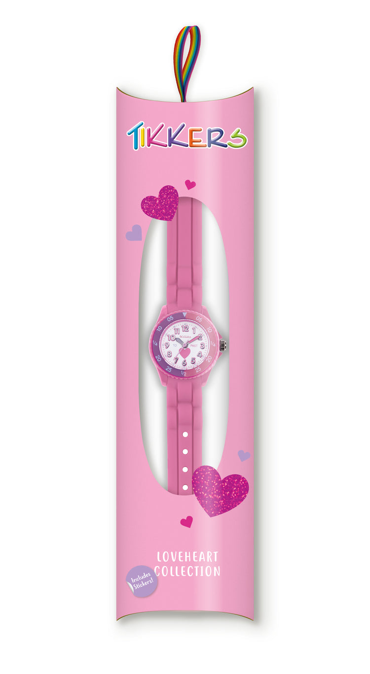 Tikkers Pink Silicone Time Teacher Watch