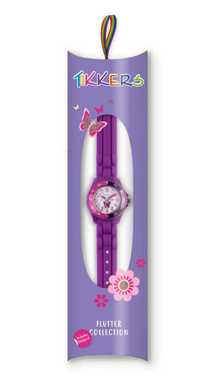 Tikkers Purple Silicone Time Teacher Watch