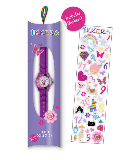 Tikkers Purple Silicone Time Teacher Watch