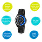 Tikkers Black Silicone Time Teacher Watch