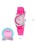 Tikkers Pink Canvas Flower Time Teacher Watch