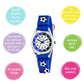 Tikkers Blue Canvas Football Time Teacher Watch