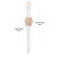 Tikkers White PU Strap Stone Set & Glitter Dial Watch
