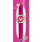 Tikkers Pink PU Strap Glitter Dial Watch