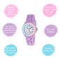 Tikkers Purple Silicone Unicorn Dial Time Teacher Watch