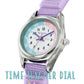 Tikkers Purple Canvas Strap Unicorn Watch