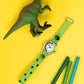 Tikkers Green Canvas Dinosaur Time Teacher Watch