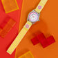 Tikkers Yellow Canvas Flower Time Teacher Watch