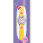 Tikkers Yellow Canvas Flower Time Teacher Watch