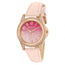 Tikkers Pink PU Strap Ombre Glitter Dial Watch