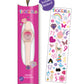 Tikkers Pink PU Strap Ombre Glitter Dial Watch