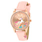 Tikkers Rose Gold Stone Set Unicorn Watch