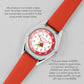 RSPB x Tikkers Ladybird Red Strap Kids Time Teacher Watch