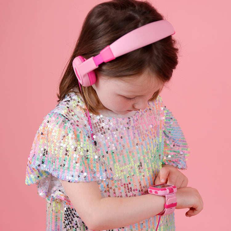 Tikkers Pink Interactive Watch and Headphone Set