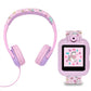 Tikkers Pink Unicorn Interactive Watch and Headphone Set