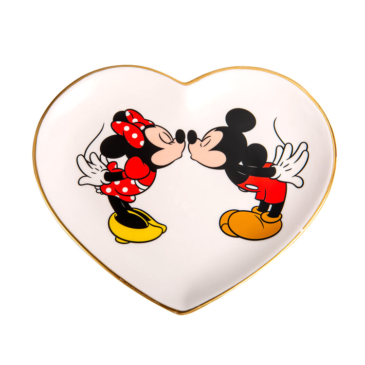 Minnie & Mickey Heart Shaped Trinket Tray