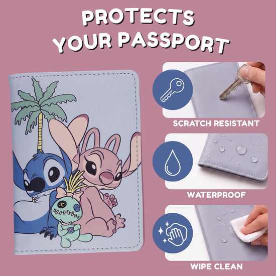 Lilo & Stitch PU leather passport holder