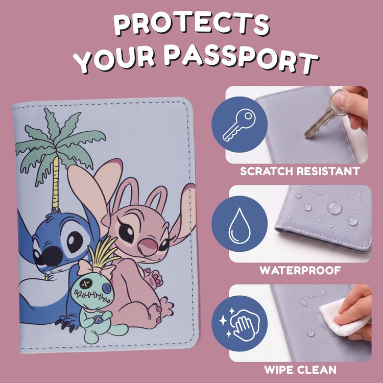 Lilo & Stitch PU leather passport holder