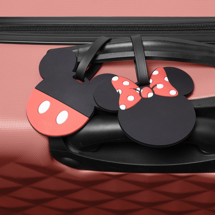 Mickey & Minnie Silhouette 2 Piece Luggage Tag Set