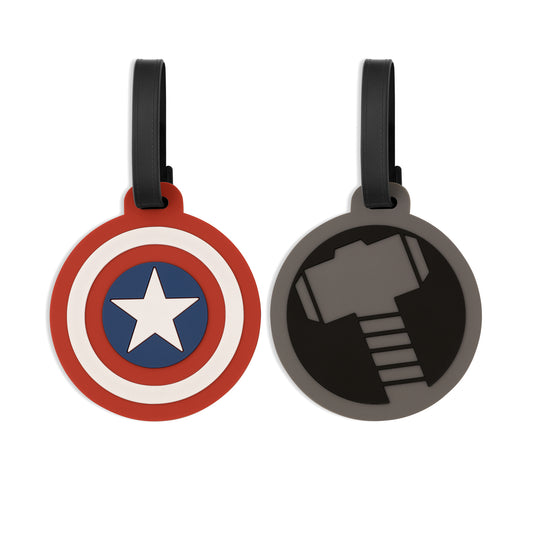 Thor & Captain America 2 Piece Luggage Tag Set